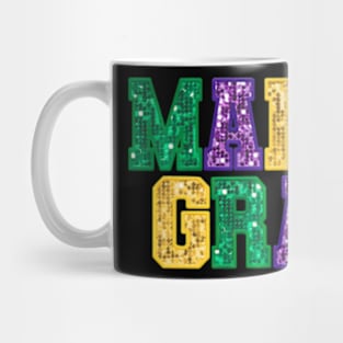 Happy Mardi Gras Carnival Fat Tuesday Fleur De Lis Men Women Mug